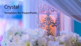  Presentation with rustic wedding love hearts - Amazing PPT theme having morocco nights - lanterns with candle in wedding backdrop and a  colored foreground