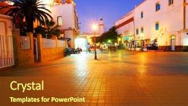  Presentation with morocco - Presentation theme with morocco nights - old medina of essaouira background and a  colored foreground