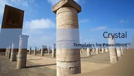  Presentation with rabat - PPT layouts enhanced with morocco rabat the hassan tower background and a  colored foreground