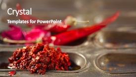  Presentation with morrocan - PPT theme enhanced with morrocan red hot chilles past background and a violet colored foreground