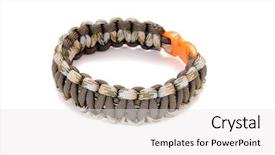  Presentation with weave - Presentation design having morse - camouflage cobra weave parachute cord background and a white colored foreground