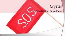  Presentation with signal - PPT layouts featuring morse - sos signal written on red background and a red colored foreground