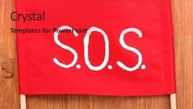  Presentation with signal - Colorful PPT layouts enhanced with morse - sos signal written on red backdrop and a red colored foreground