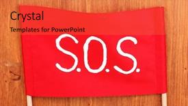  Presentation with signal - Amazing PPT layouts having morse - sos signal written on red backdrop and a  colored foreground