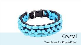  Presentation with weave - PPT layouts enhanced with morse code weave parachute cord background and a arctic colored foreground