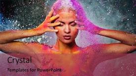  Presentation with human body - Audience pleasing presentation design consisting of mortality - fragility of a human creature backdrop and a red colored foreground