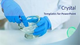  Presentation with herbal medicine healing herbs mortar - Audience pleasing slides consisting of mortality - mid-section of pharmacist grinding medicine backdrop and a sky blue colored foreground