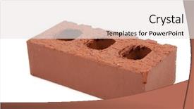  Presentation with white bricks - Colorful presentation design enhanced with bricks and a mason's backdrop and a white colored foreground