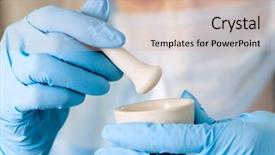  Presentation with medicament - Amazing theme having mortar pestle - preparation of a medicament backdrop and a coral colored foreground