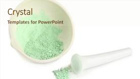  Presentation with material science - Colorful PPT theme enhanced with mortar with ground material backdrop and a cream colored foreground