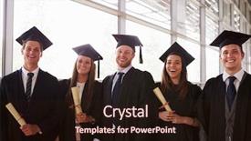  Presentation with teen mom cap and gown holding a baby - PPT theme having mortars and gowns holding certificate background and a wine colored foreground