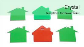  Presentation with real estate tax - Presentation theme with mortgage backed security - real estate house background background and a  colored foreground