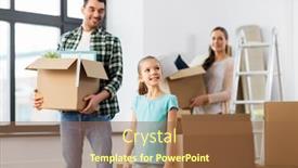  Presentation with mortgage - PPT layouts with mortgage-family-and-real-estate background and a tawny brown colored foreground