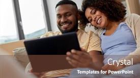  Presentation with mortgage - Presentation featuring mortgage-people-and-real-estate background and a tawny brown colored foreground