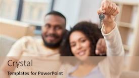  Presentation with mortgage - Slide deck consisting of mortgage-people-and-real-estate background and a coral colored foreground