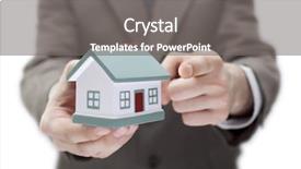  Presentation with house - Slides with mortgage rates - choose your house background and a gray colored foreground