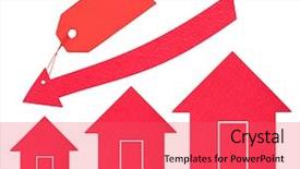  Presentation with housing market - Colorful slides enhanced with mortgage rates - housing market price drop backdrop and a red colored foreground