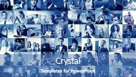  Presentation with mosaic - Presentation theme having mosaic - composition of different kind background and a teal colored foreground