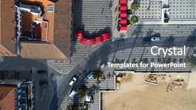  Presentation with mosaic - Audience pleasing presentation design consisting of mosaic and beach cascais portugal backdrop and a gray colored foreground