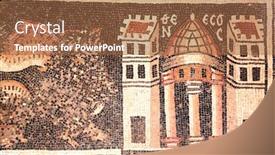  Presentation with middle east - Audience pleasing presentation theme consisting of mosaic-floor-with-ancient-byzantine backdrop and a red colored foreground