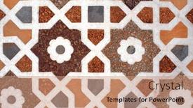  Presentation with mosaic - Presentation design enhanced with mosaic-of-amber-cornelian-jasper background and a coral colored foreground