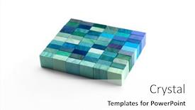  Presentation with color spectrum - Slide deck enhanced with mosaic-of-colored-wooden-blocks background and a white colored foreground