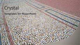  Presentation with mosaic - Presentation consisting of mosaic soil in dresden background and a  colored foreground