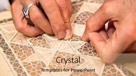  Presentation with iran - Slides consisting of mosaic technics khatam shiraz iran background and a lemonade colored foreground