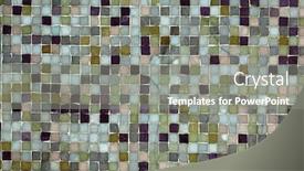 Presentation with mosaic - Cool new PPT layouts with mosaic-wall-color-material-texture backdrop and a gray colored foreground