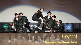  Presentation with bauman - Amazing PPT theme having moscow-apr-1-on-stage backdrop and a violet colored foreground