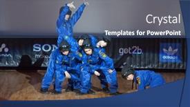  Presentation with bauman - Colorful presentation theme enhanced with moscow-apr-1-on-stage backdrop and a ocean colored foreground