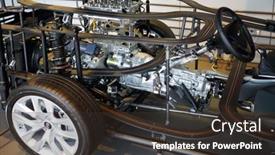  Presentation with car sales - Colorful presentation enhanced with moscow-apr-16-2016-car backdrop and a tawny brown colored foreground