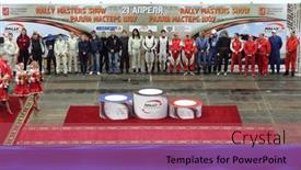  Presentation with award show - Cool new theme with moscow-apr-21-beautiful-girls backdrop and a red colored foreground