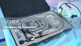  Presentation with light hospital - Cool new presentation theme with moscow-apr-28-2015-suitcase backdrop and a ocean colored foreground