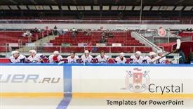  Presentation with sports school - PPT theme consisting of moscow-apr-28-flags-over background and a lemonade colored foreground