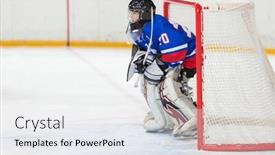  Presentation with school gate - PPT theme with theater play theme creative abstract background and a tawny brown colored foreground