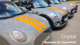  Presentation with car bmw - Theme consisting of moscow-apr-29-2018-four background and a coral colored foreground