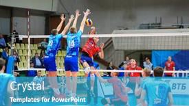  Presentation with sports volleyball - 