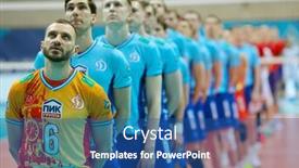  Presentation with sports volleyball - 