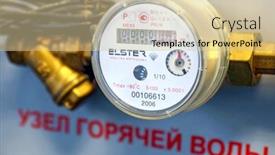  Presentation with water meter - Presentation theme enhanced with moscow-april-2020-elster-water background and a lemonade colored foreground