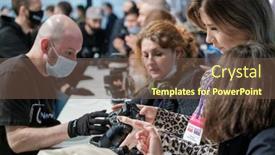  Presentation with 2021 - Colorful slide deck enhanced with moscow-april-21-2021-crowd backdrop and a tawny brown colored foreground