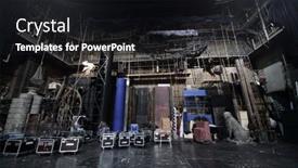  Presentation with theatre - PPT layouts having love story of young people on the street background and a dark gray colored foreground