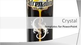  Presentation with energy drinks - Presentation having moscow-april-29-2014-closeup background and a white colored foreground