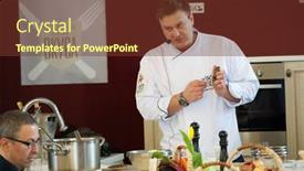  Presentation with master chef - Slide set featuring moscow-april-6-chef-andrew background and a tawny brown colored foreground