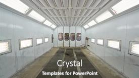  Presentation with automotive paint - Slide deck having striped colorful wool texture handmade background and a violet colored foreground