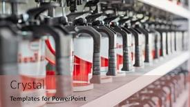  Presentation with automotive paint - Cool new PPT theme with moscow-aug-21-shelves backdrop and a coral colored foreground