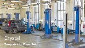  Presentation with korean - Presentation theme with moscow-aug-22-cars background and a gray colored foreground