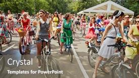  Presentation with attention - Presentation enhanced with moscow-aug-5-female-participants background and a gray colored foreground