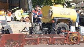  Presentation with review - Audience pleasing PPT theme consisting of moscow-august-30-guest-worker backdrop and a coral colored foreground