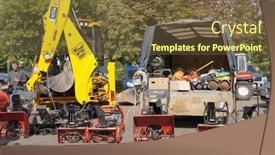  Presentation with dredge - PPT theme featuring moscow-august-30-yellow-dredge background and a tawny brown colored foreground